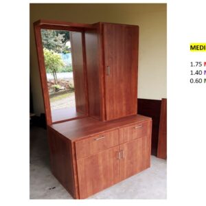 Closet de Melamina para Hogar con Gavetas - TLS 345 - 1.75m Altura x 1.40m Ancho x 0.60m Fondo