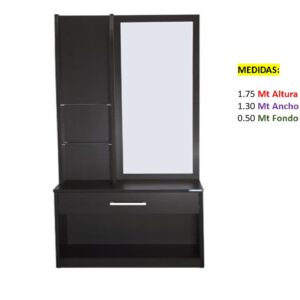 Closet de Melamina para Hogar con Gaveta - TLS 349 - 1.75m Altura x 1.30m Ancho x 0.50m Fondo