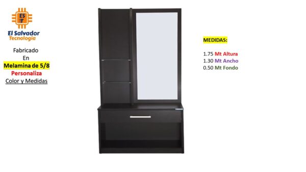 Closet de Melamina para Hogar con Gaveta - TLS 349 - 1.75m Altura x 1.30m Ancho x 0.50m Fondo