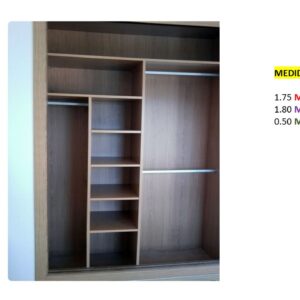 Closet de Melamina para Hogar con Gavetas - TLS 359 - 1.75m Altura x 1.80m Ancho x 0.50m Fondo