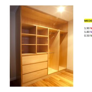 Closet de Melamina para Hogar - TLS 368 - 1.90m Altura x 1.80m Ancho x 0.50m Fondo