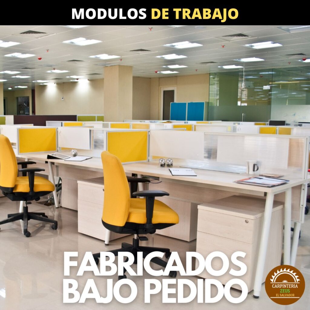 Modulos de Trabajos - Estaciones de Trabajo - En Melamina - a la Medida Fabricados Bajo Pedido - Zeus