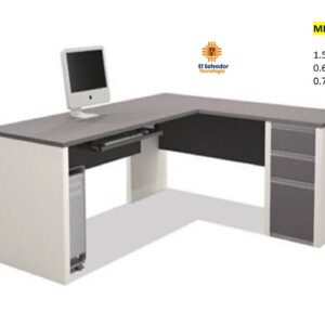 Escritorio Modular en L - TLS 688 - 1.50m x 1.50m Ancho x 0.60m Fondo x 0.76m Altura