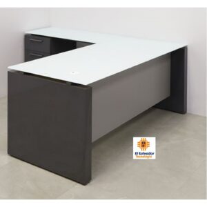 Escritorio Modular en L con Gavetas - TLS 703 - 1.50m x 1.50m Ancho x 0.60m Fondo x 0.76m Altura