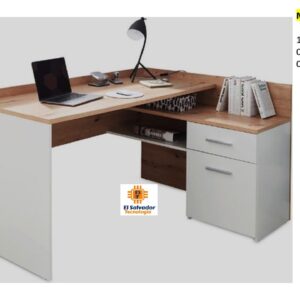 Escritorio Modular en L con Gavetas - TLS 737 - 1.40m x 1.30m Ancho x 0.60m Fondo x 0.76m Altura