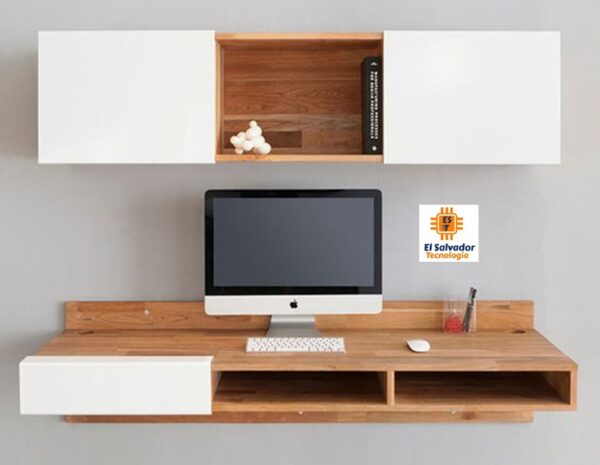 Escritorio Multi usos con Mueble Aéreo - TLS 642 - 1.10m Ancho x 0.50m Fondo x 0.20m Altura