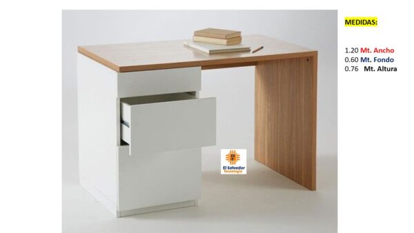 Escritorio Modular con Gavetas - TLS 665 - 1.20m Ancho x 0.60m Fondo x 0.76m Altura