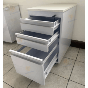 Archivo Robot Metálico con Cubierta de Melamina Color Blanco SmartFlex