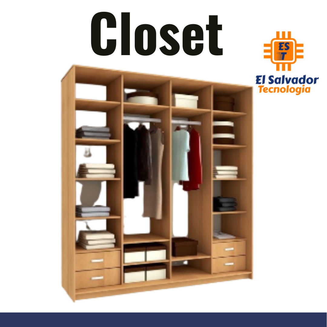 Closet de Melamina - El Salvador Tecnologia y Muebles de Oficina