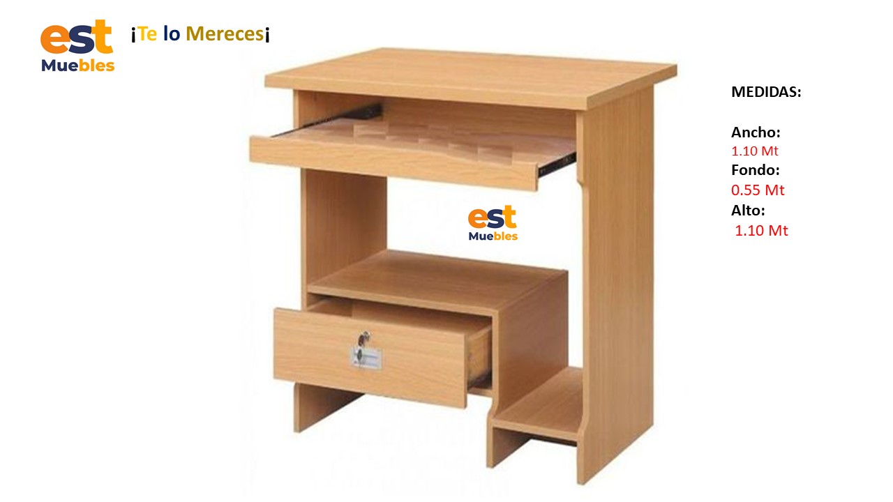 Escritorio para Punto de Ventas - TLS 931 - 1.10m Ancho x 0.55m Fondo x 1.10m Alto