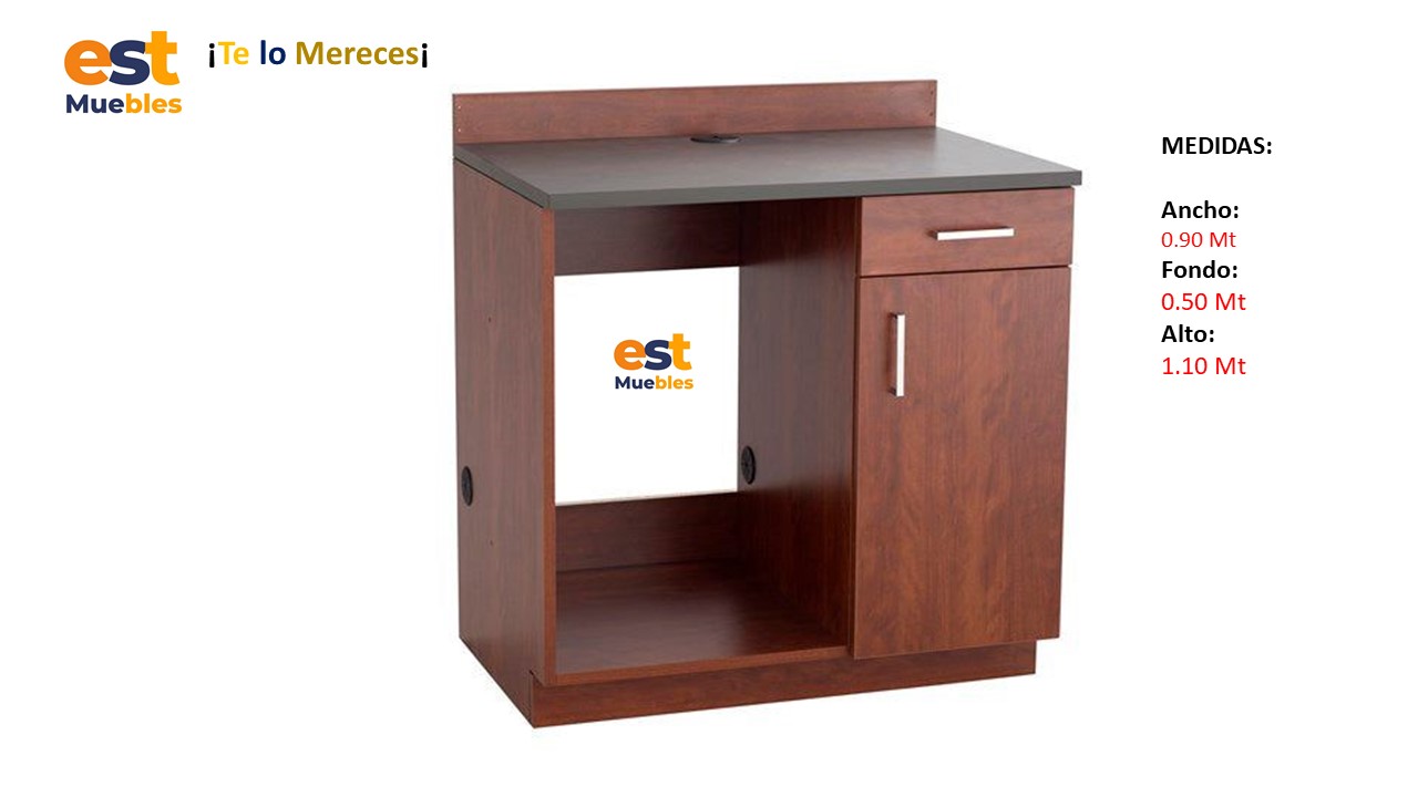 Escritorio para Punto de Ventas - TLS 932 - 0.90m Ancho x 0.50m Fondo x 1.10m Alto