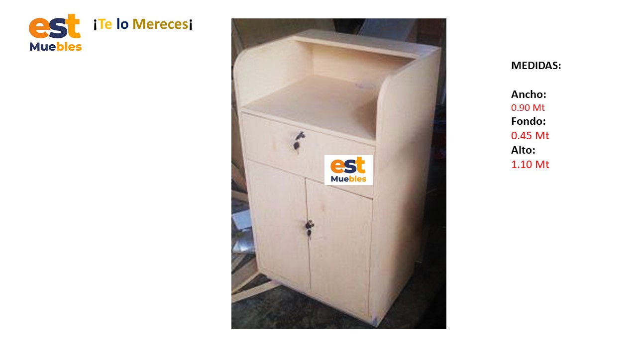 Escritorio para Punto de Ventas - TLS 937 - 0.90m Ancho x 0.45m Fondo x 1.10m Alto