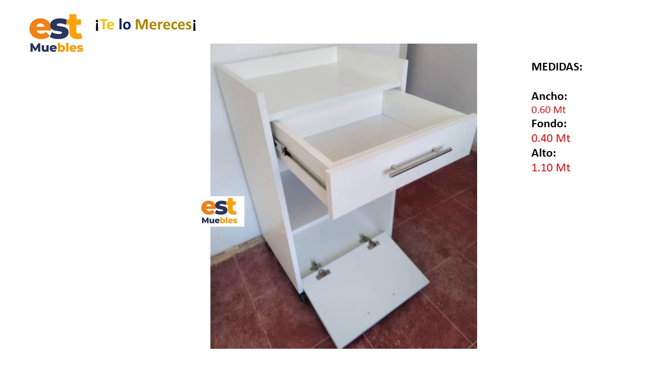 Escritorio para Punto de Ventas - TLS 950 - 0.60m Ancho x 0.40m Fondo x 1.10m Alto