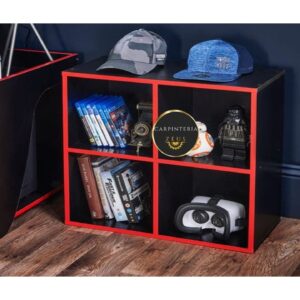 Credenza Multi Usos Gaming TLS 1037 - 0.80m Ancho x 0.40m Fondo x 0.80m Altura