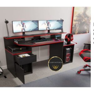 Escritorio Modular Gaming TLS 981 - 1.60m Ancho x 0.65m Fondo x 0.76m Altura