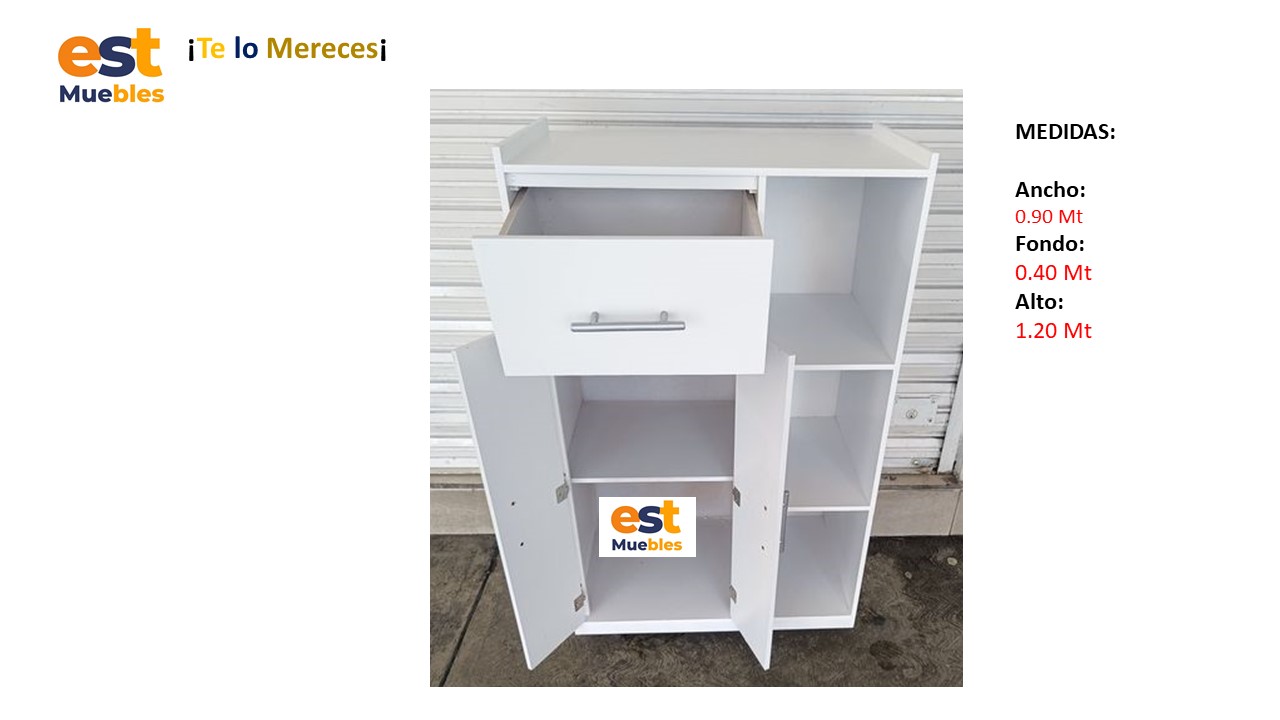 Escritorio para Punto de Ventas - TLS 972 - 0.90m Ancho x 0.40m Fondo x 1.20m Alto
