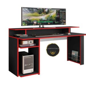 Escritorio Modular Gaming TLS 1057 - 1.40m Ancho x 0.60m Fondo x 0.76m Altura base