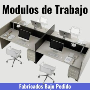 2. Modulos de Trabajos - Estaciones de Trabajo - En Melamina - a la Medida Fabricados Bajo Pedido - Marca Zeus