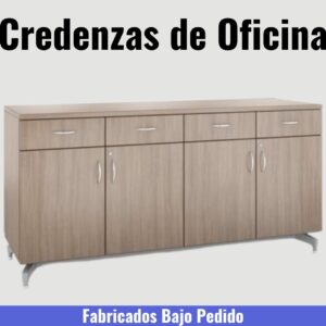 7. Credenzas para Oficina y Hogar en Melamina - a la Medida Fabricados Bajo Pedido - Marca Zeus