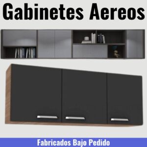 Gabinetes y Archivos Aereos a la Pared en Melamina - a la Medida Fabricados Bajo Pedido - Marca Zeus