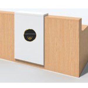Recepción Modular de Melamina - TLS 1089 - 1.50m Ancho x 0.60m Fondo x 1.15m Altura