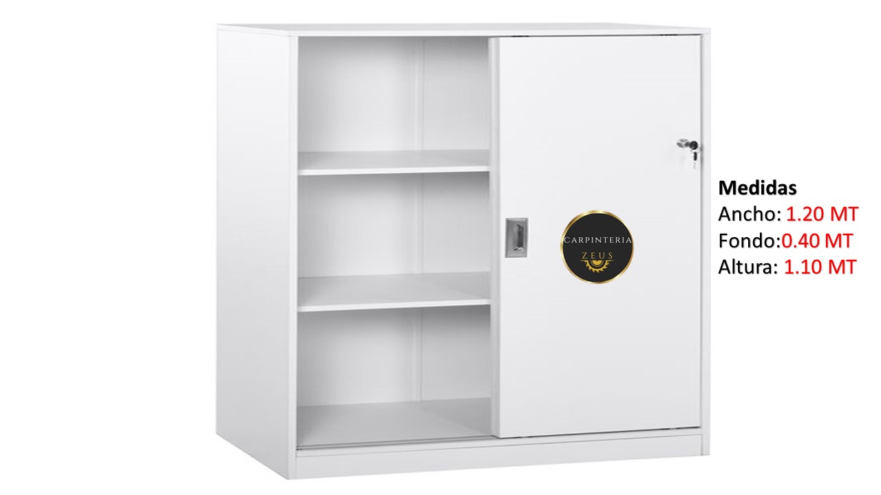 Credenza Multifuncional de Melamina - TLS 1151 - 1.20m Ancho x 0.40m Fondo x 1.10m Altura