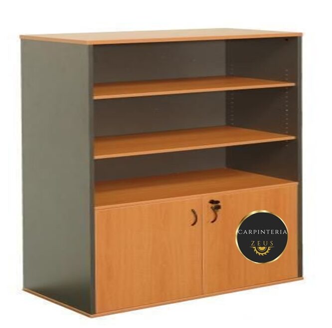 Credenza Multifuncional de Melamina - TLS 1162 - 1.00m Ancho x 0.36m Fondo x 1.50m Altura