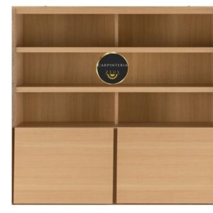 Credenza Multifuncional de Melamina - TLS 1164 - 1.60m Ancho x 0.40m Fondo x 1.80m Altura