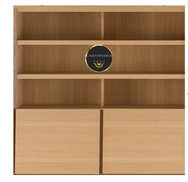 Credenza Multifuncional de Melamina - TLS 1164 - 1.60m Ancho x 0.40m Fondo x 1.80m Altura