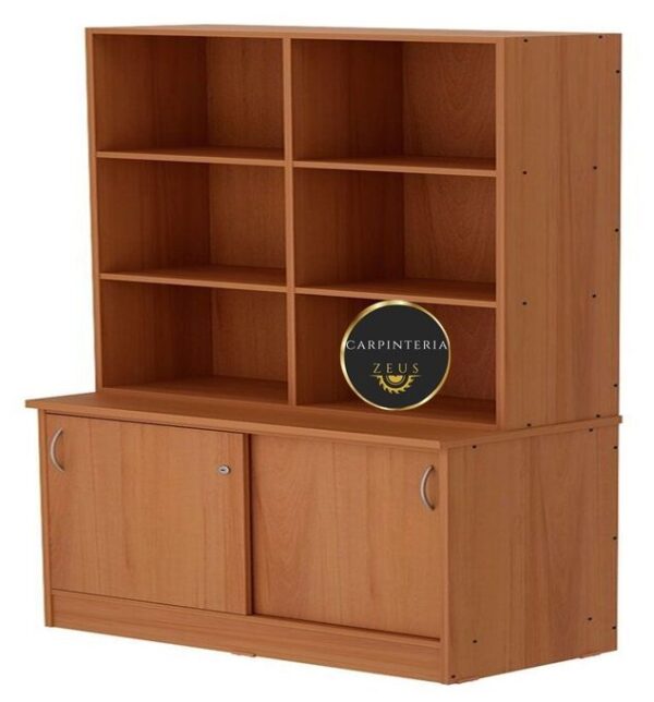 Credenza Multifuncional de Melamina - TLS 1165 - 1.60m Ancho x 0.40m Fondo x 1.90m Altura