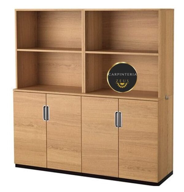 Credenza Multifuncional de Melamina - TLS 1167 - 1.60m Ancho x 0.40m Fondo x 1.80m Altura