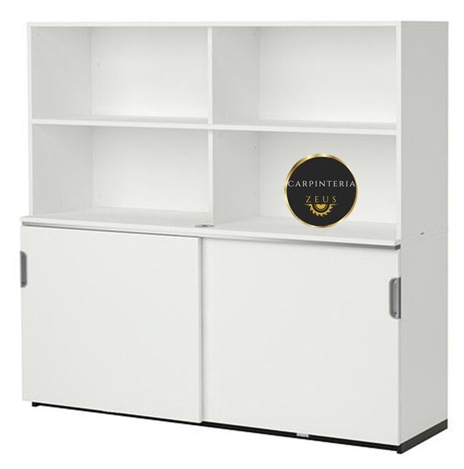 Credenza Multifuncional de Melamina - TLS 1170 - 1.60m Ancho x 0.40m Fondo x 1.80m Altura