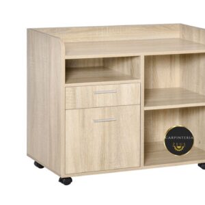 Credenza Multifuncional de Melamina - TLS 1174 - 0.80m Ancho x 0.36m Fondo x 0.80m Altura