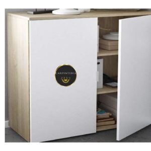 Credenza Multifuncional de Melamina - TLS 1175 - 0.76m Ancho x 0.36m Fondo x 1.10m Altura