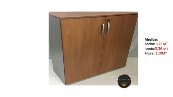 Credenza Multifuncional de Melamina - TLS 1177 - 0.76m Ancho x 0.36m Fondo x 1.10m Altura