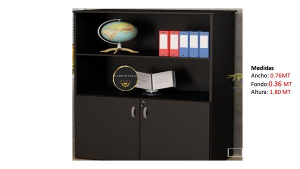 Credenza Multifuncional de Melamina - TLS 1179 - 0.89m Ancho x 0.36m Fondo x 1.90m Altura