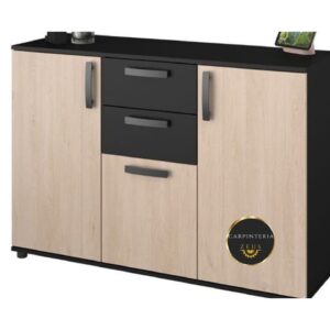 Credenza Multifuncional de Melamina - TLS 1180 - 1.20m Ancho x 0.40m Fondo x 1.10m Altura