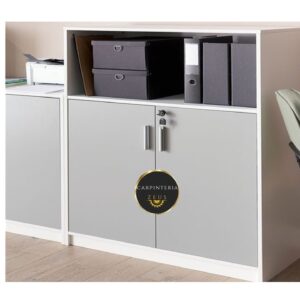Credenza Multifuncional de Melamina - TLS 1154 - 1.00m Ancho x 0.40m Fondo x 1.10m Altura