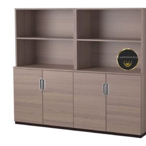 Credenza Multifuncional de Melamina - TLS 1158 - 1.80m Ancho x 0.36m Fondo x 1.90m Altura