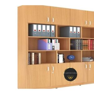 Credenza Multifuncional de Melamina - TLS 1159 - 1.80m Ancho x 0.40m Fondo x 2.00m Altura