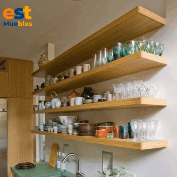 Repisas para area de cocina funcional–TLS–3168– 1.10 ancho x 0.30 fondo x 0.05 altura