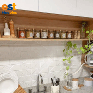 Mueble para cocina repisas elegantes–TLS–3169– 0.80 ancho x 0.20 fondo x  0.35 altura