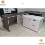 Escritorio en L multifuncional con 2 Gavetas TLS 1500 - 1.50 m Ancho x 0.70 Fondo x 0.77m Altura