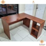 Escritorio en L Multifuncional TLS 14 Caoba - 1.10 m x 1.40 Ancho x 0.55m Fondo x 0.75m Altura
