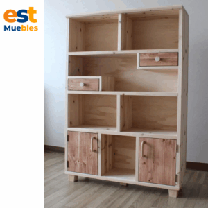 Estanteria con gavetas minimalista funcional–TLS–3227