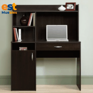 Escritorio con estanteria elegante para area de oficina–TLS–3398