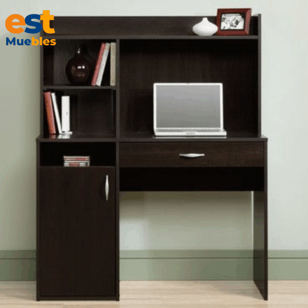 Escritorio con estanteria elegante para area de oficina–TLS–3398