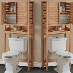 Armario de madera para baño con capacidad de almacenamiento–TLS–3230