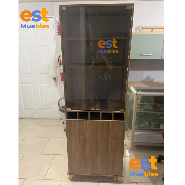 Librera con vitrina–TLS–1017