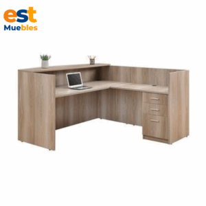 Mostrador para recepcion en forma de L elegante–TLS–3468